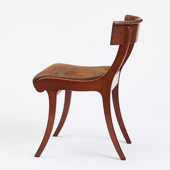 A Klismos chair, Copenhagen first half 19th century.