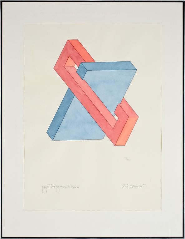 OSCAR REUTERSVÄRD, akvarell. Sign.