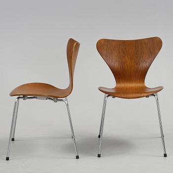 STOLAR 6 st, "Sjuan", Arne Jacobsen, Fritz Hansen, 1990-2000-tal.