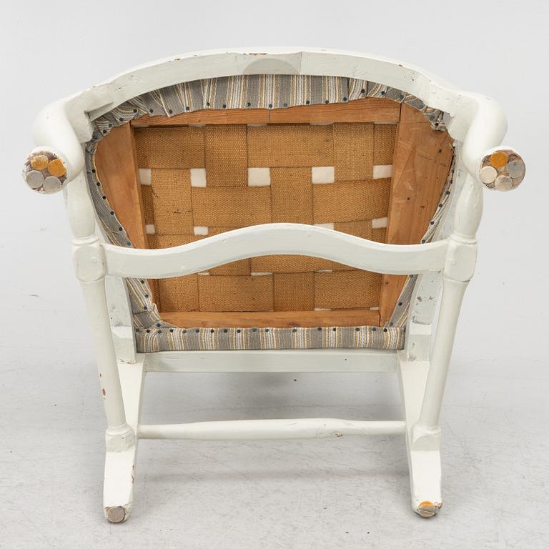 Armchairs, a pair, late Baroque, 18th century.