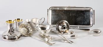 PARTI SILVER och NYSILVER. Ca 8+5 delar.