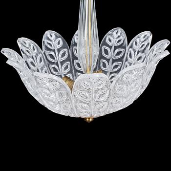 TAKLAMPA, enligt inköpskvitto Nils Landberg, Orrefors, 1953.