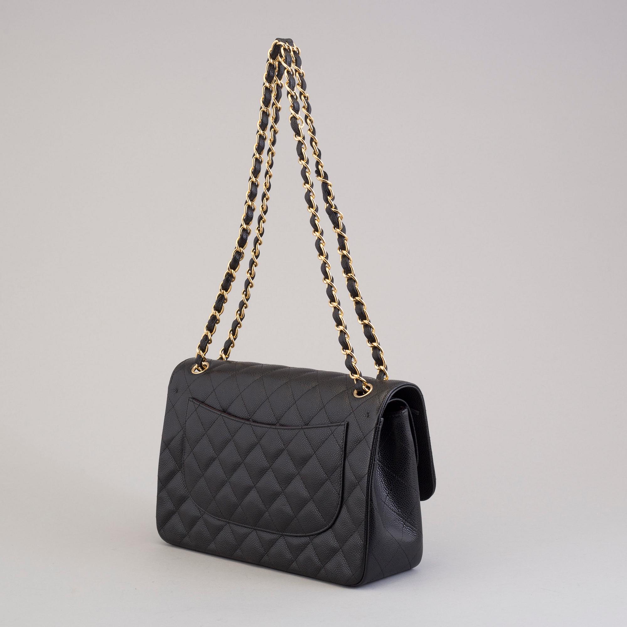 VÄSKA, "Double flap bag maxi", Chanel 2015-16.