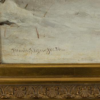 HENDRIK ALBERTUS KLEIJN, Olja på duk, signerad och daterad -86.