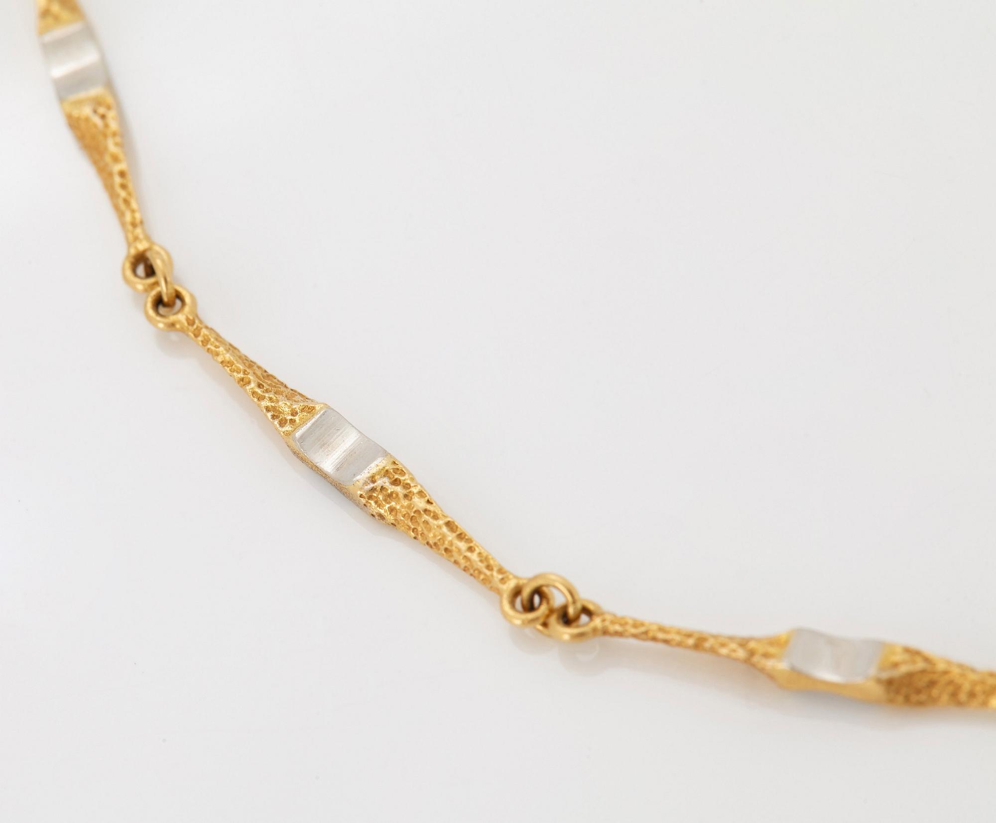 Lapponia collier 18K guld och platina.