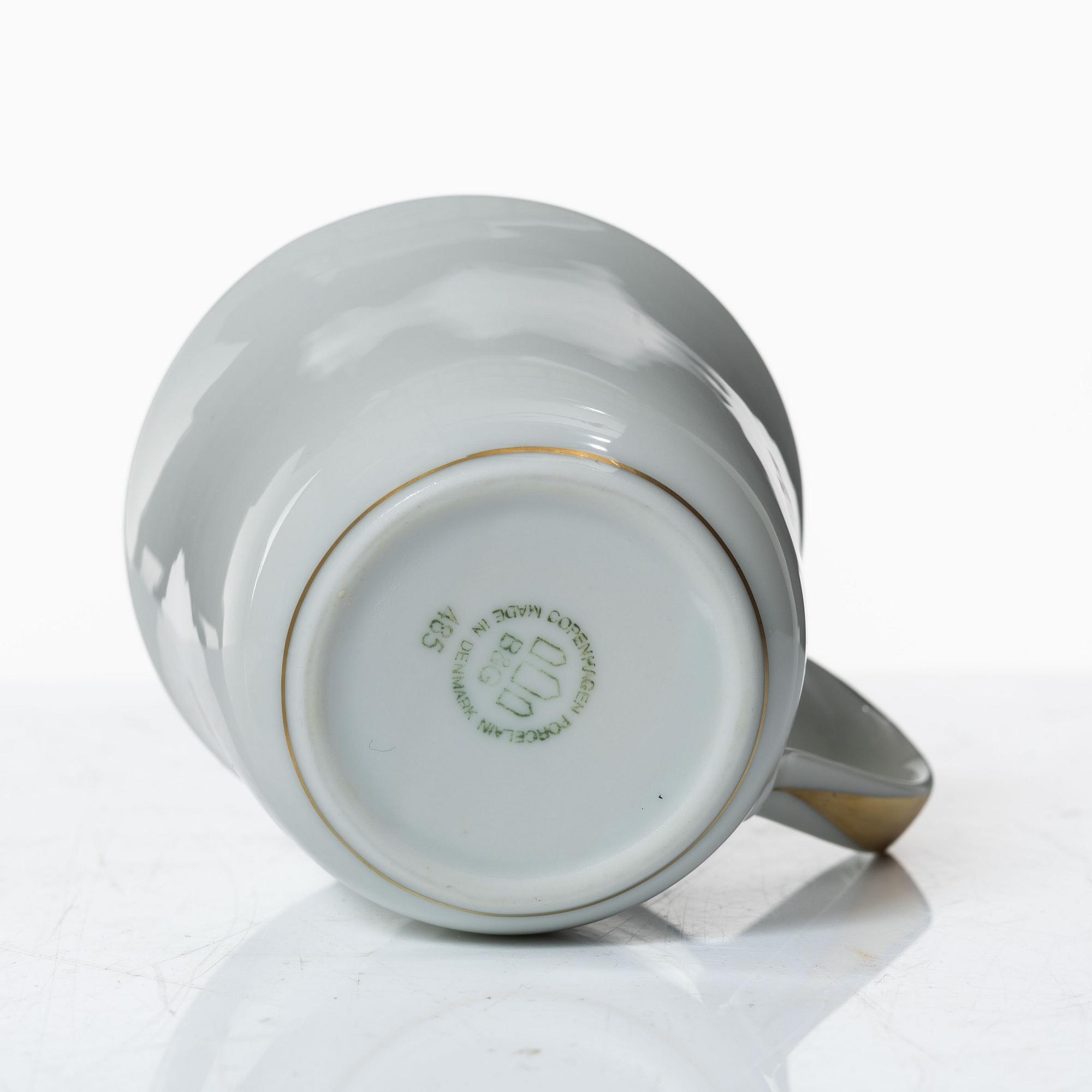 A 24-piece porcelain coffee service, Bing & Grøndahl, Denmark.