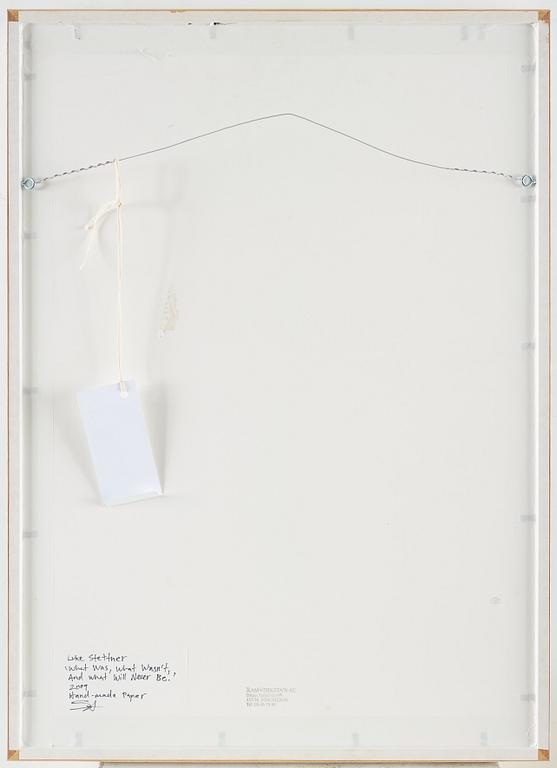 LUKE STETTNER, Triptyche, signed and dated 2009 on verso. Hand-made paper, med tryck.