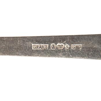 A SWedish 20th century set of  69 pcs of sivler cutlery Rosenholm mark of GAB Stocholm total weight 3190 grams.