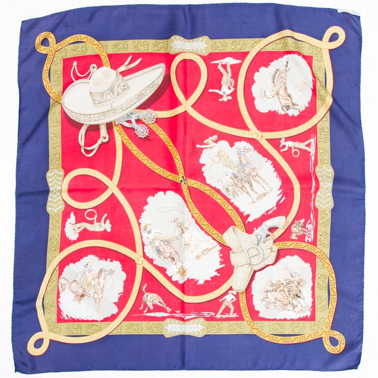 HERMÈS, "Charreada", SCARF.