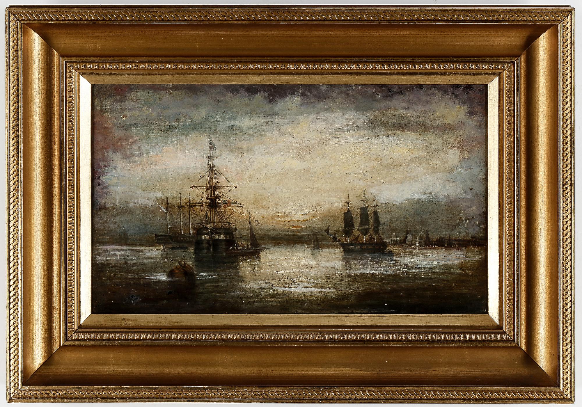 OKÄND KONSTNÄR, olja på duk, 1800-tal.