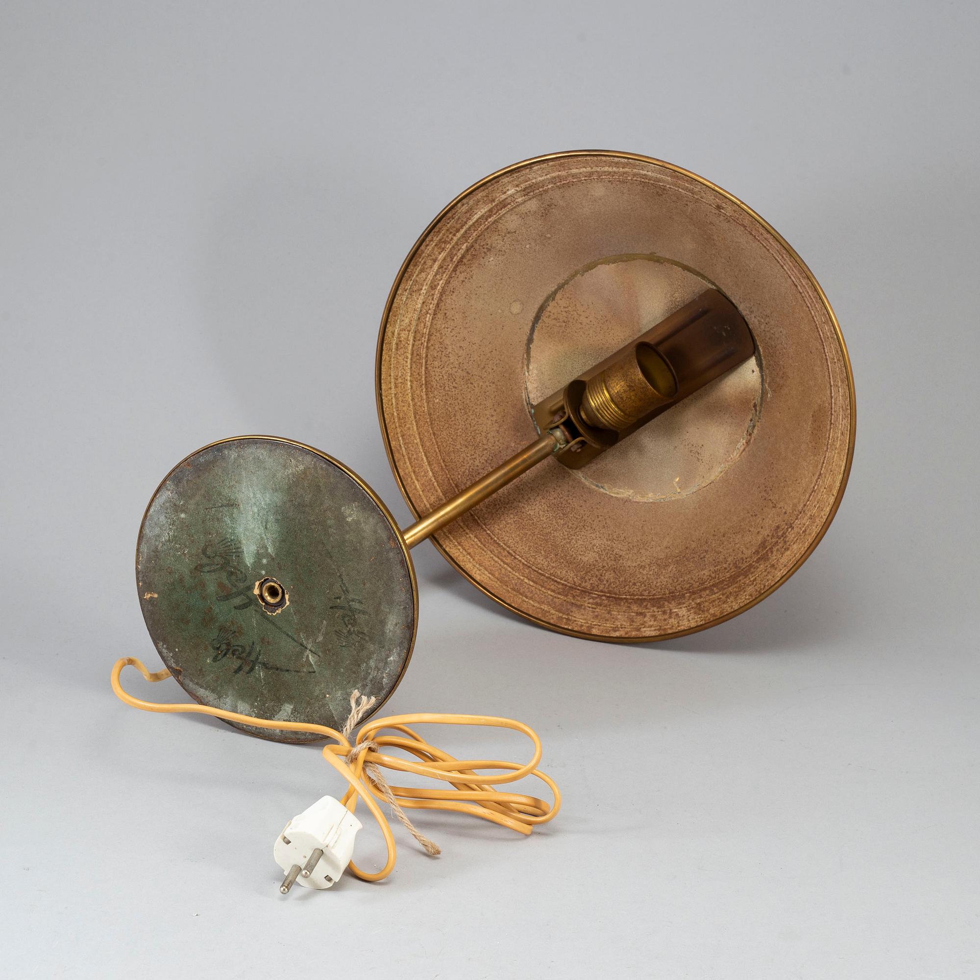 A mid 20th century Helo Leuchten table lamp, Germany.