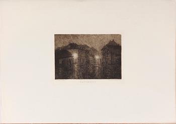PARTI LITOGRAFISKA TRYCK, ca 30 st, 1800-1900-tal.