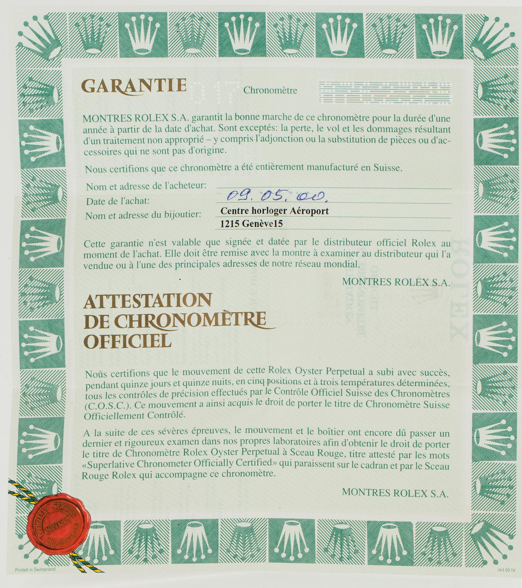 ROLEX, Oyster Perpetual Date, Submariner (1000ft=300m, SWISS MADE), Chronometer, wristwatch, 40 mm.