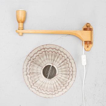Carl Malmsten, a 'Staken' wall lamp.
