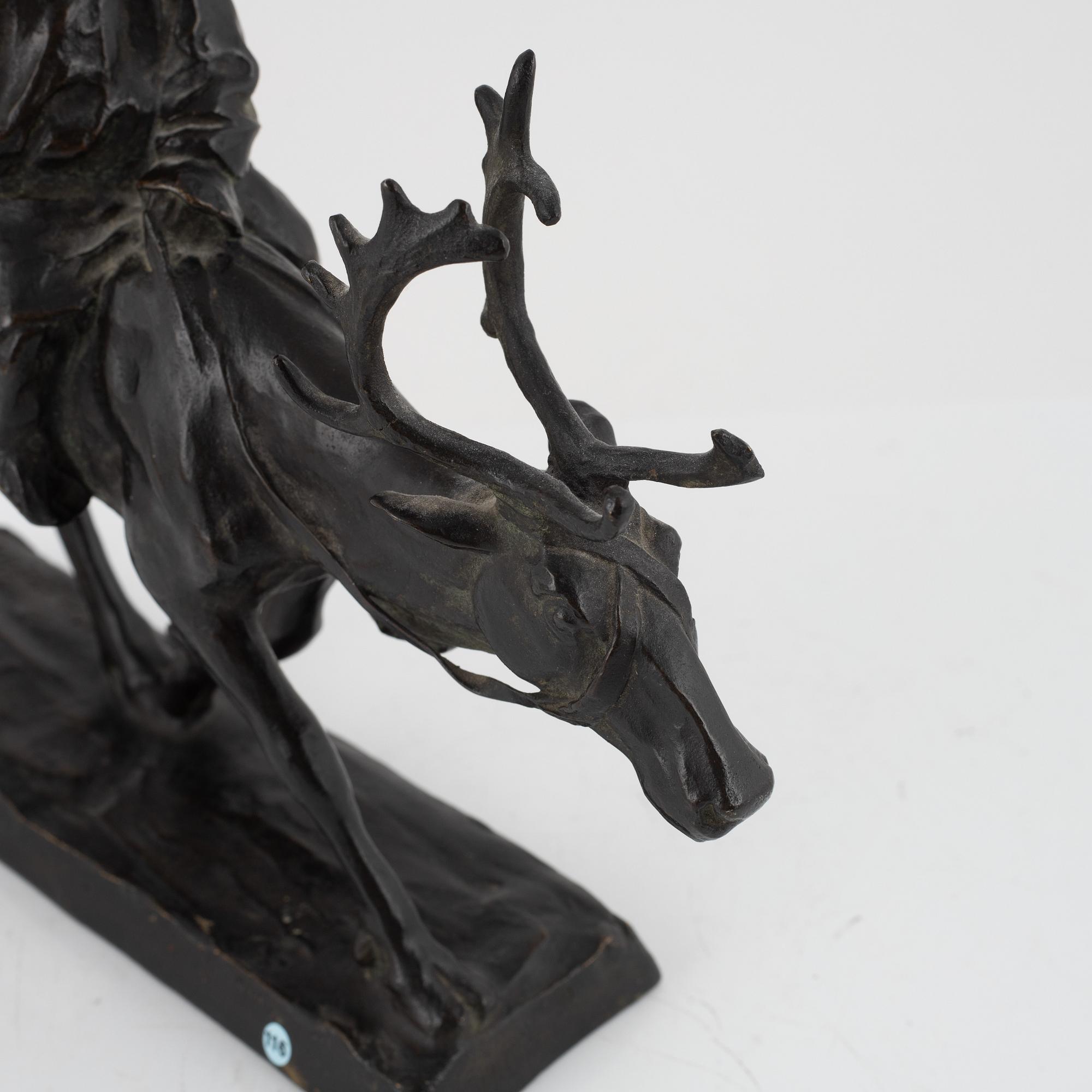 Arthur Hoffmann, sculpture, bronze, signed.