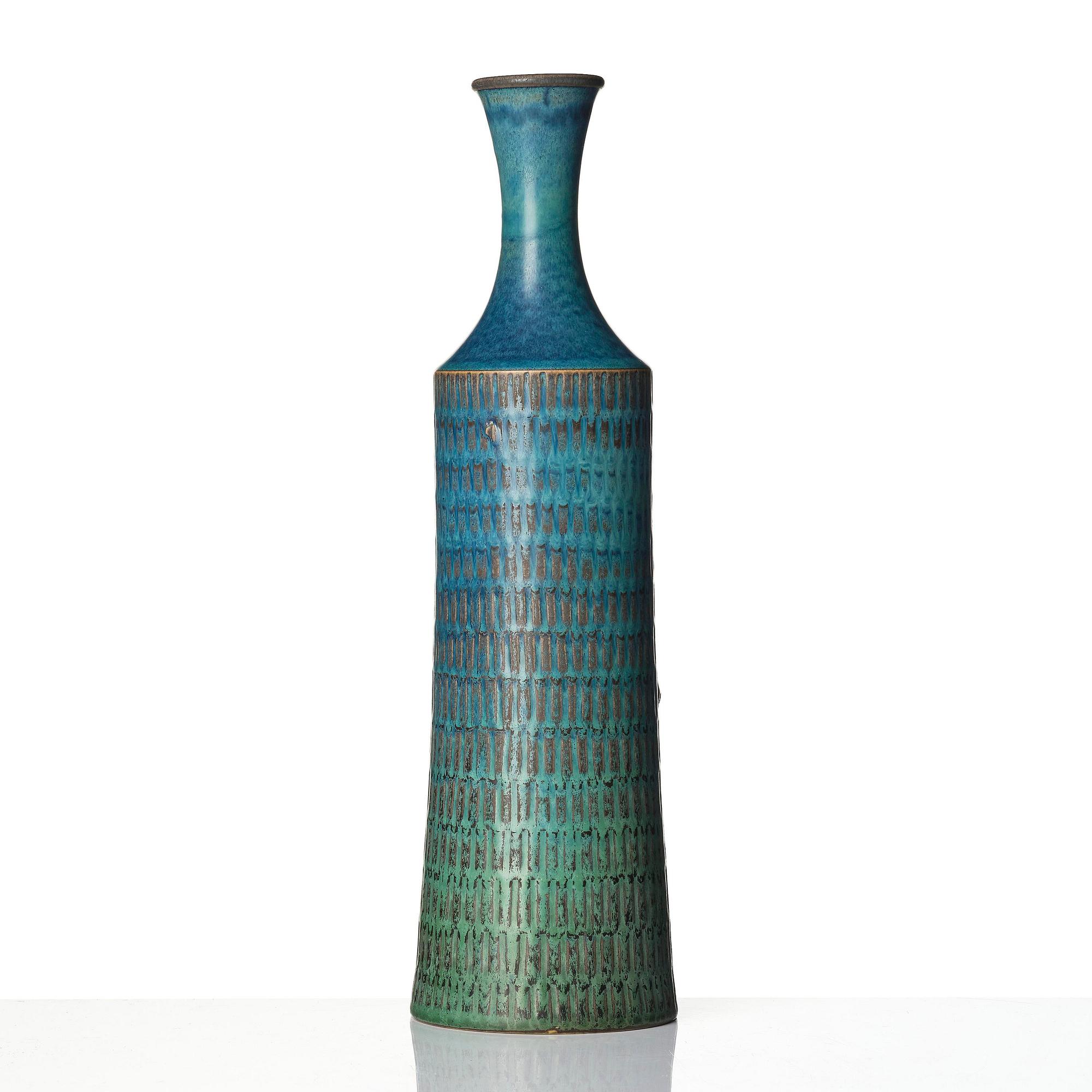 Stig Lindberg, a stoneware vase, Gustavsberg Studio 1966.