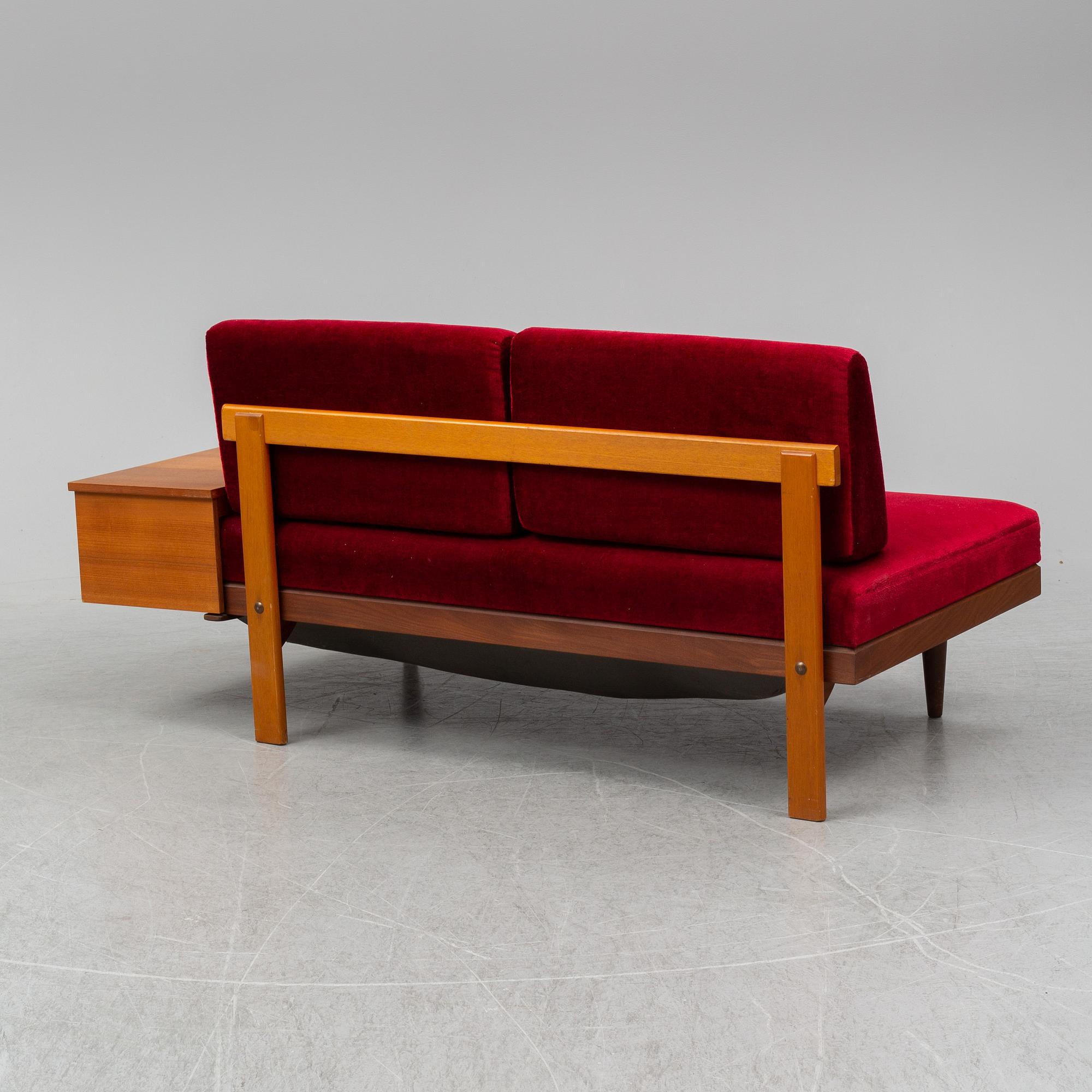 HALDOR VIK & INGMAR RELLING, a daybed and a coffee table from the 'Svane'-series, Ekornes, Norway, 1970's.