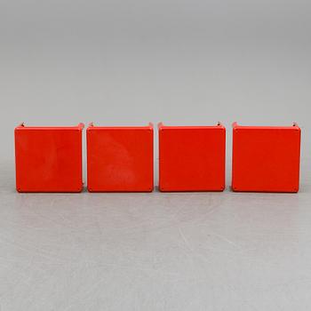 VICO MAGISTRETTI, bord, 4 stycken, "Demetrio 45", Artemide, Milano, Italien, 1900-talets senare del.