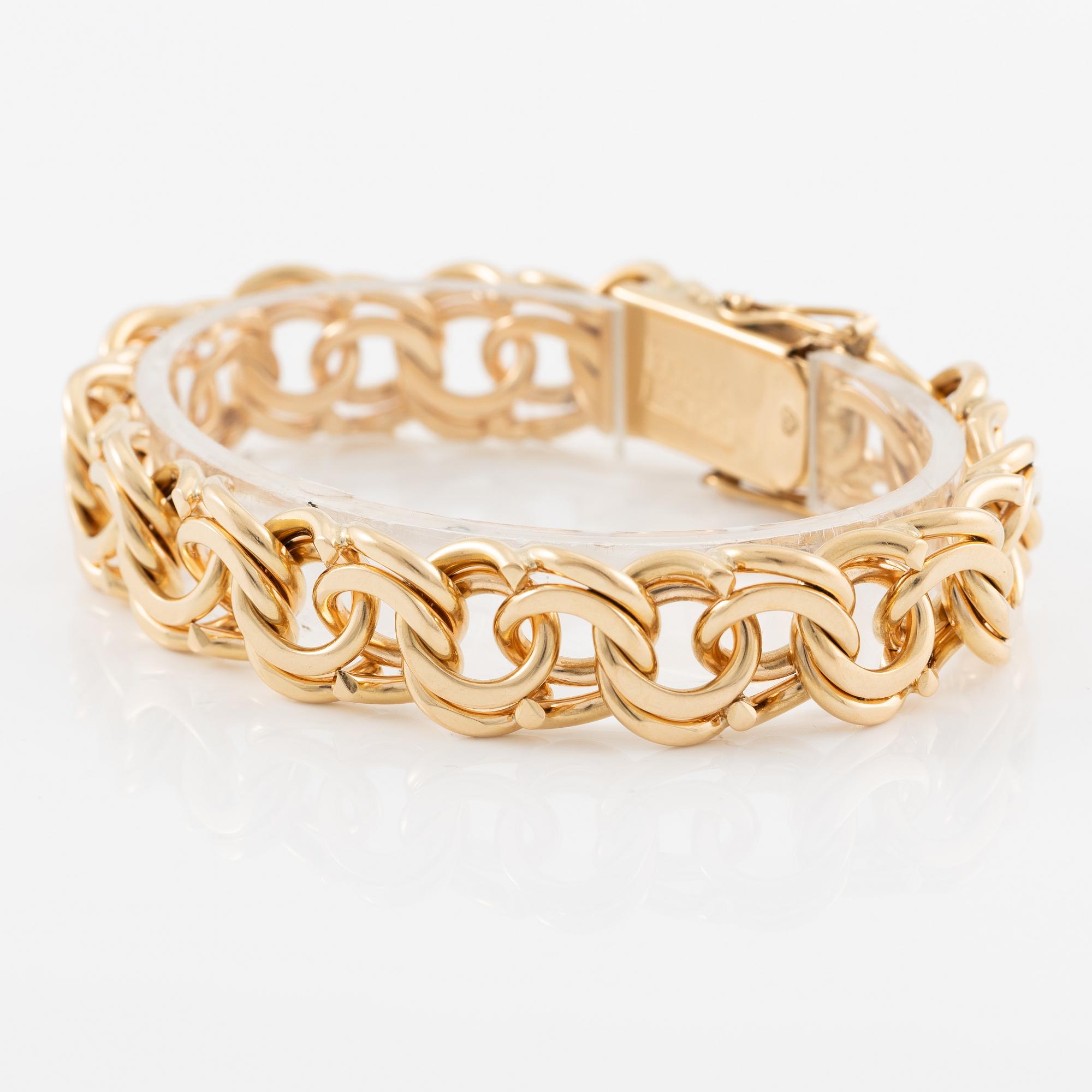 Armband 18K guld, bismarck.