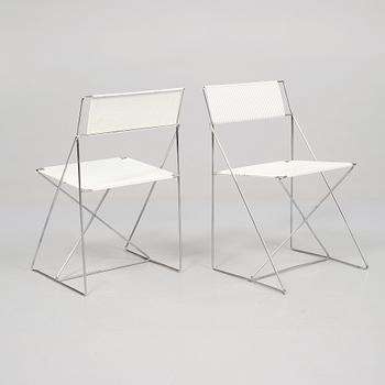 STOLAR, 4 st, "X-line", Niels Jörgen Haugesen, Danmark, formgiven 1977.