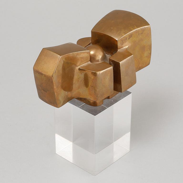 JOSE LUIS SANCHEZ, sculpture, bronze & acrylic glass, numbered 1000/266.