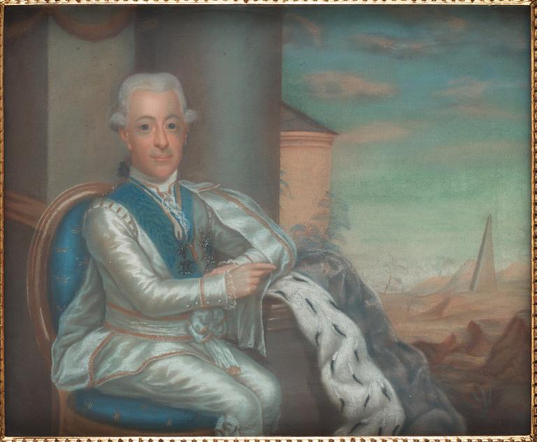 Jonas Forsslund Attributed to, ”King Gustav III” (1746-1792).