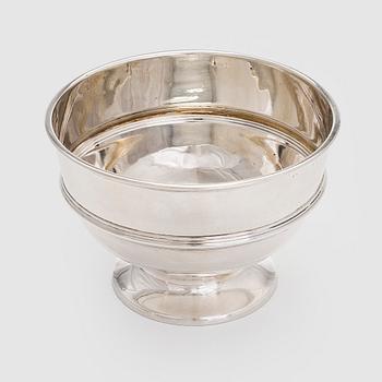 Skål på fot, sterling silver, Blow & Co London England 1905.