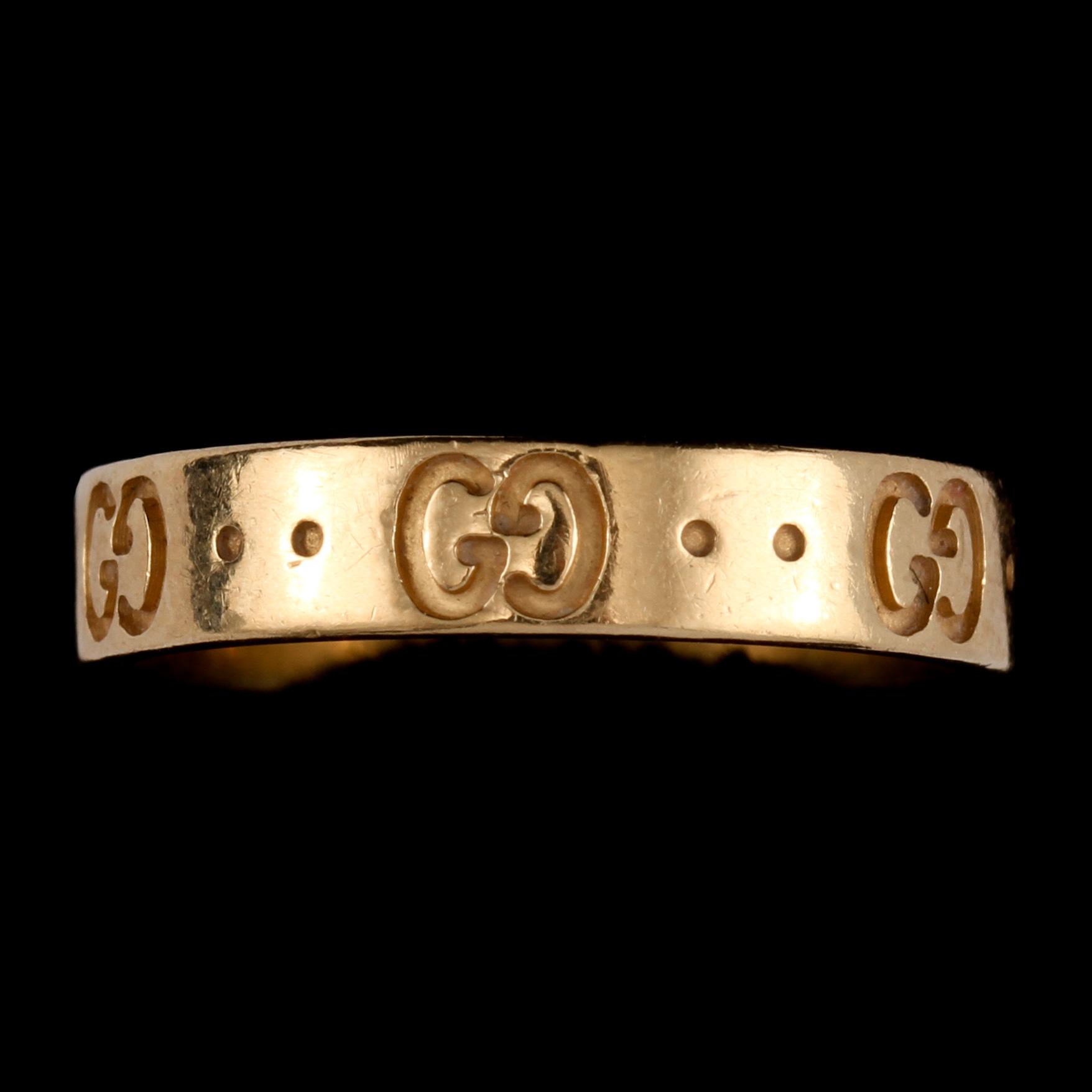RING, 18k guld, "Gucci Icon", Gucci, Italien, 2000-tal. Vikt 4 g.