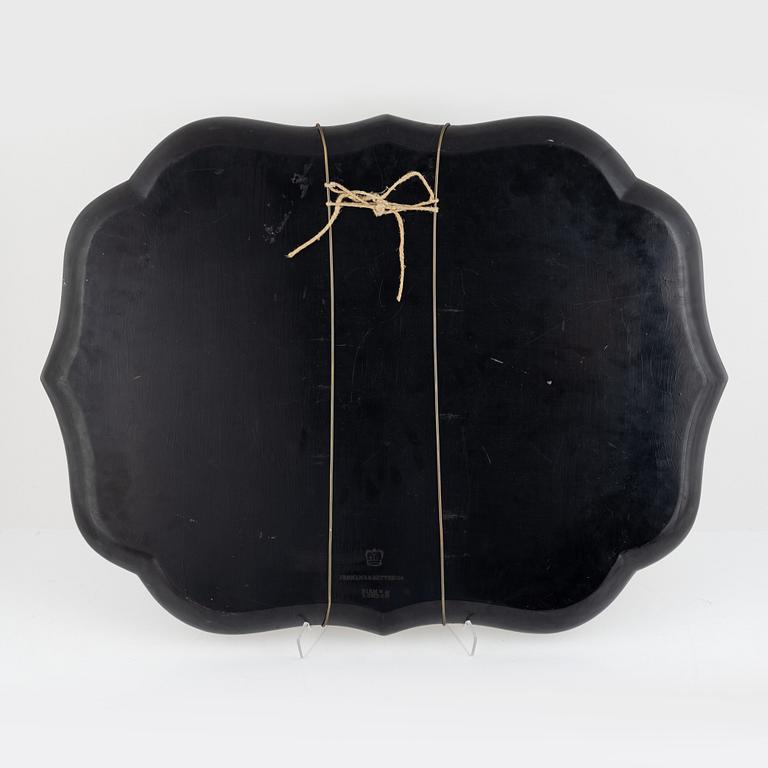 A papier-maché tray, Jennings & Bettridge, England, second half of the 19th century.