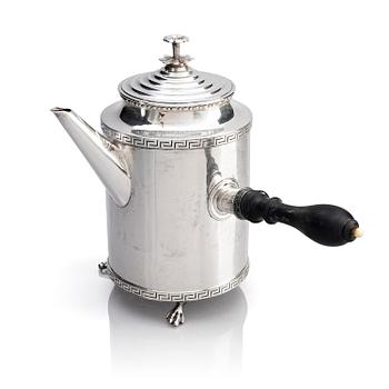 263. A Swedish silver coffee-pot, mark of Pehr Zethelius, Stockholm 1807.