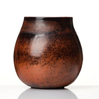 Stig Lindberg, a stoneware floor vase, Gustavsberg studio, Sweden 1970.