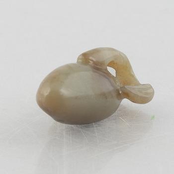 A group of three Chinese stone charms, 20th century.