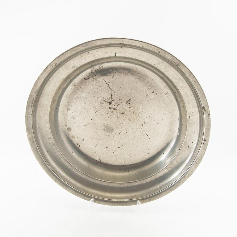 Skålfat 4 st 17/1800-tal tenn.