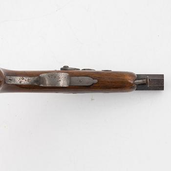 A French percussion pistol, mid 19th Century.