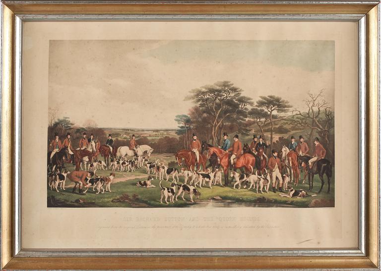 GRAVYR, efter Francis Grant, gravör Frederick Bromley England, 1800-tal.