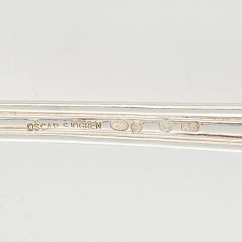 A Swedish Silver Cutlery, mark of Oscar Sjögren, Gothenburg 1927-28 (90 pieces).