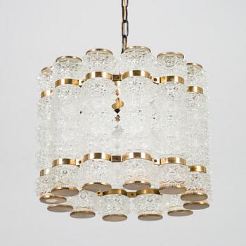 A pendant ceiling light, Taklampa Konsthantverk Tyringe, Sweden mid-20th century.