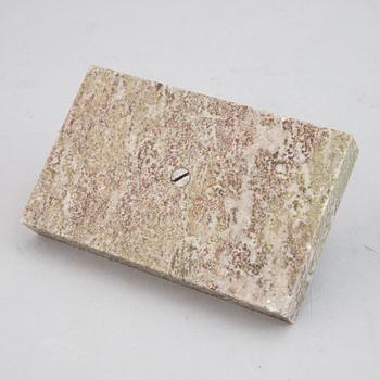 porphyry and marble paper weight.
