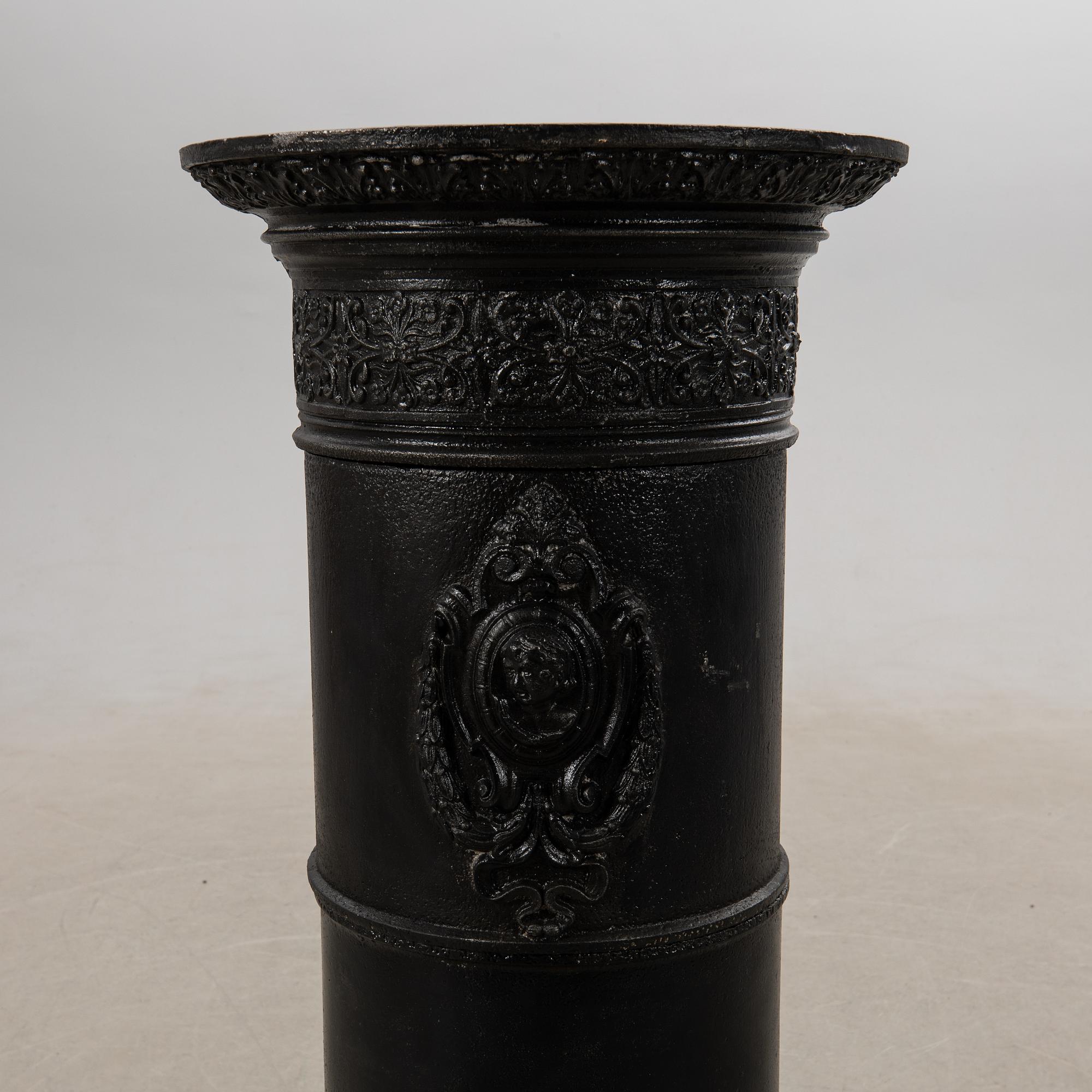 Stove around 1900 cast iron Central Europe.