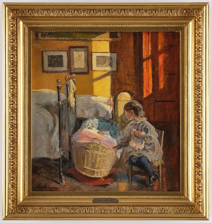 Viggo Pedersen, "Girl by the Cradle".