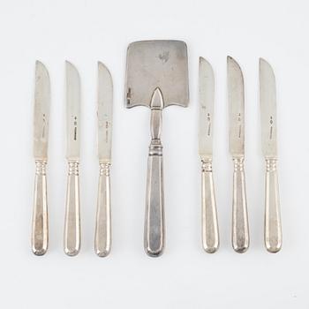 7 silver cutlery pieces, including H.Raadus & P.Osipov, Estonia, 1922-1939.