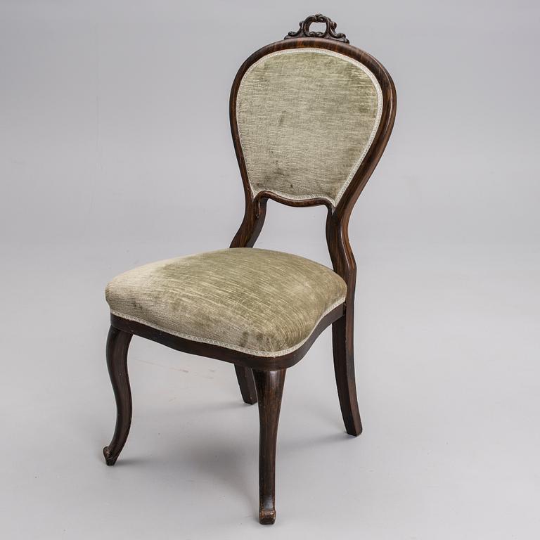 TUOLI, rokokootyylinen, 1860-80-luku.