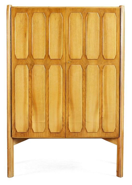 A Carl-Axel Acking elm cabinet, Sweden 1940's.