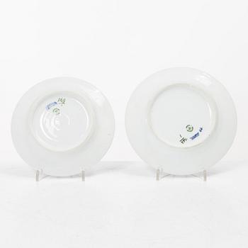 Royal Copenhagen, A 'Blue Fluted Half Lace" 30 pieces breakfast service, 'Musselmalet', partly 1889-1922 but also post 1923.