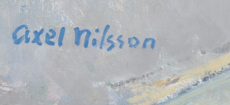 AXEL NILSSON, olja på duk. Sign.
