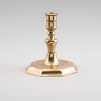 LJUSSTAKE, mässing, barock, 1700-tal.