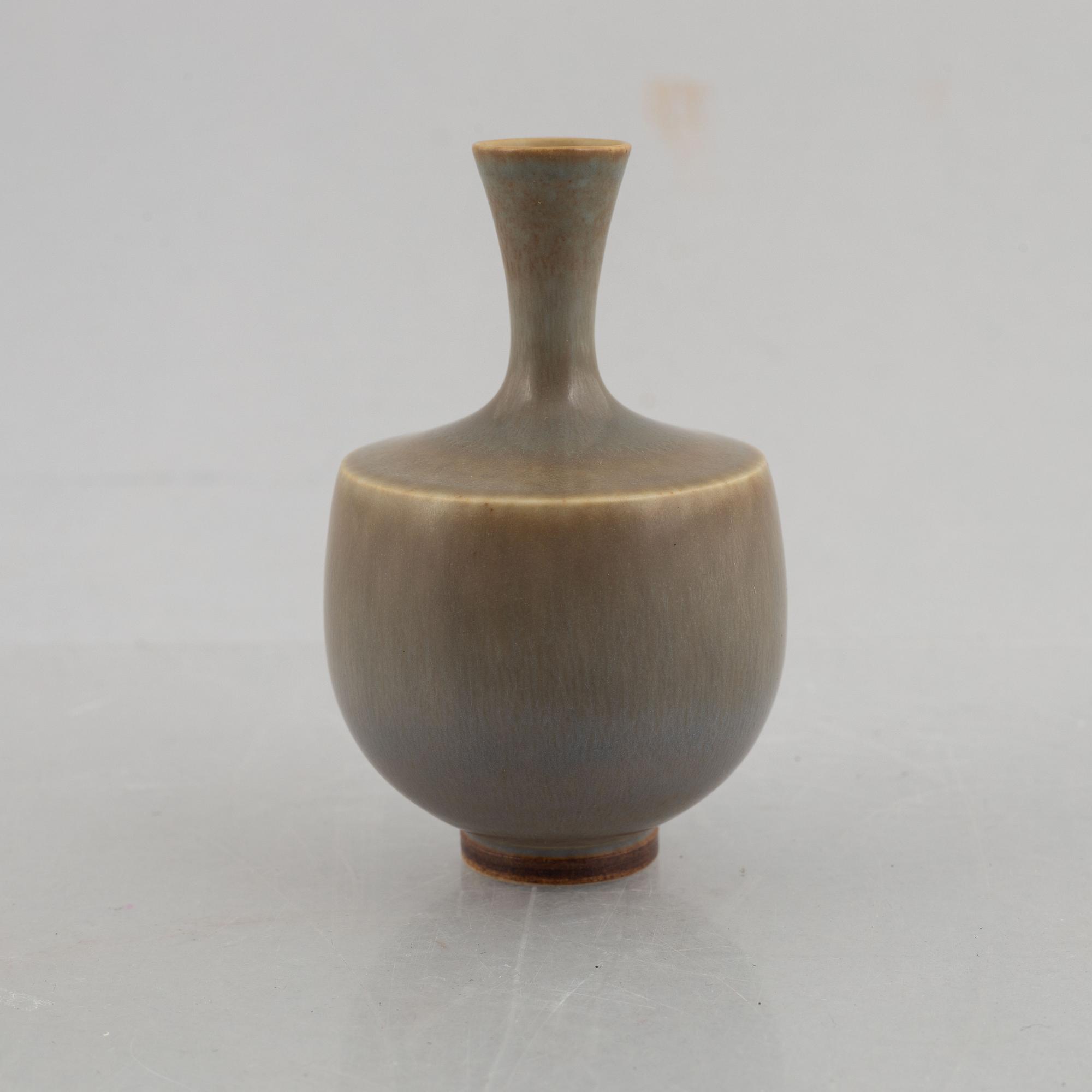 Berndt Friberg, vas, stengods, Gustavsbergs studio, 1957.