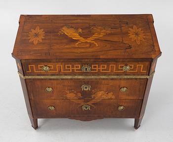 Byrå, Stockholmsarbete, Gustaf Foltierns art, 1700-talets slut, Gustaviansk.