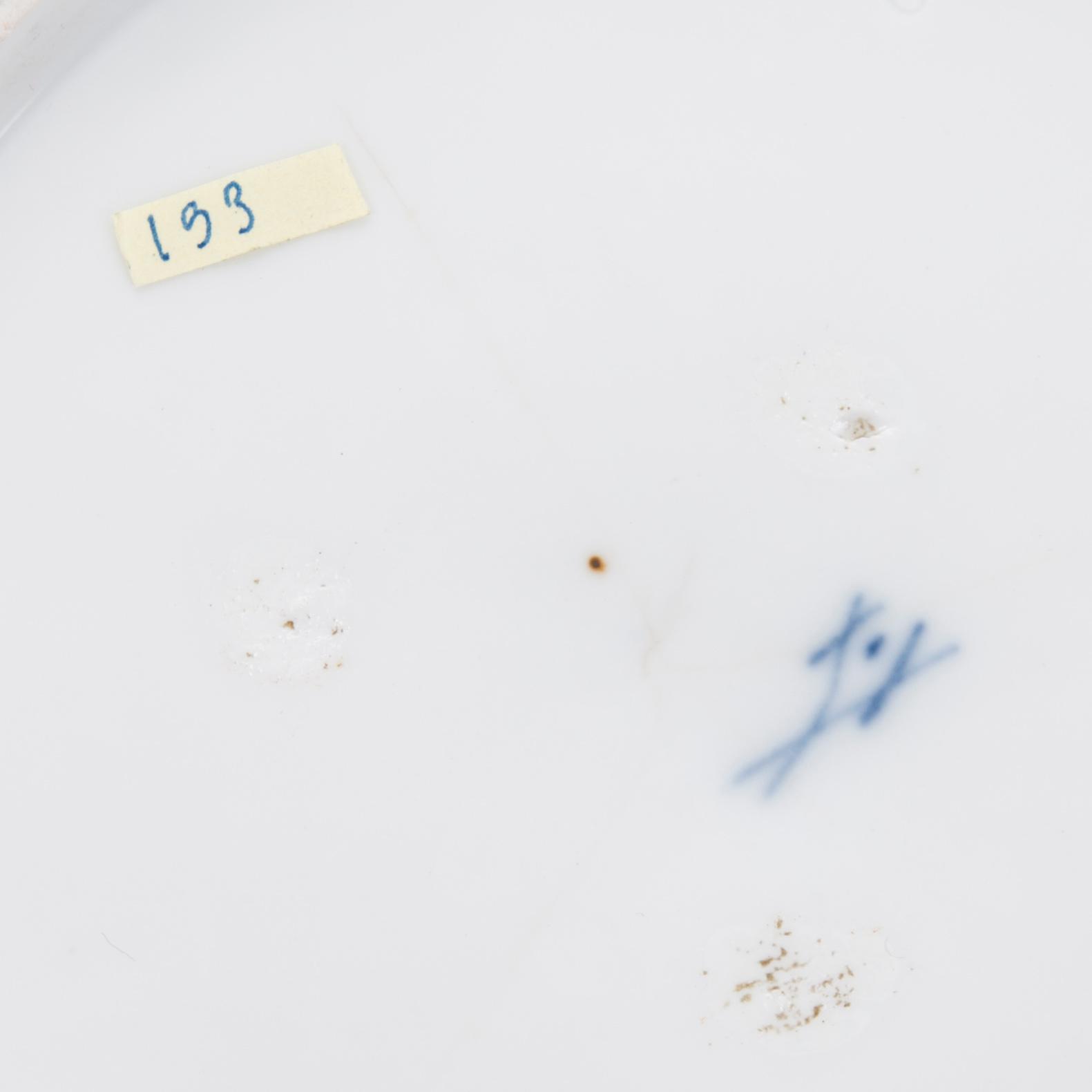 TALLRIK, porslin, Meissen, 1700-tal.
