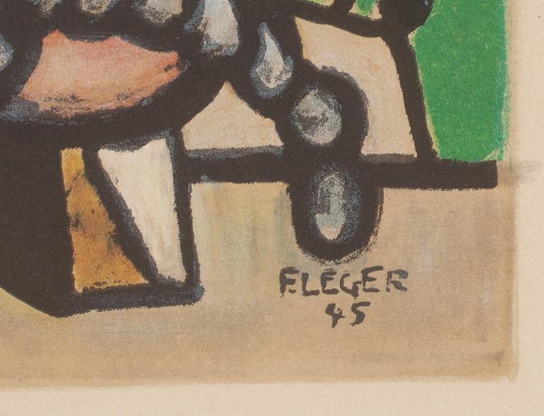 FERNAND LÉGER, efter, färglitografi. Signerad i trycket samt 45. Numrerad 48/150.